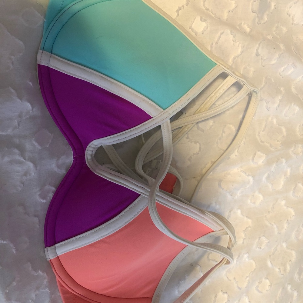 PINK bathing suit top